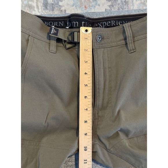 Prana Mens 32W x 32L Straight Fit Cargo Pants Olive Green Outdoor Casual - Picture 6 of 9